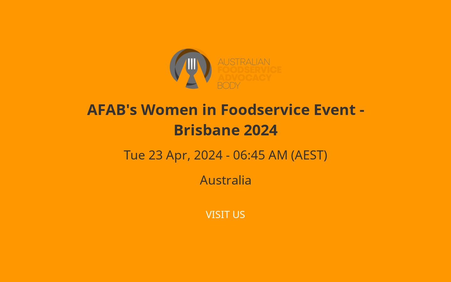 AFAB's Women in Foodservice Event Brisbane 2024